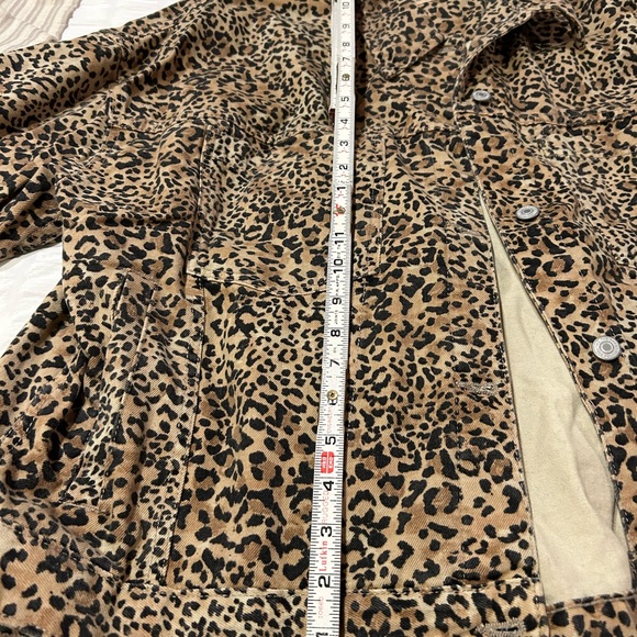 Free People NWT SZ XL CHEETAH JEAN JACKET (A1) - Picture 5 of 7